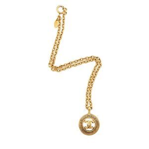 Chanel Vintage CC Open Medallion Necklace